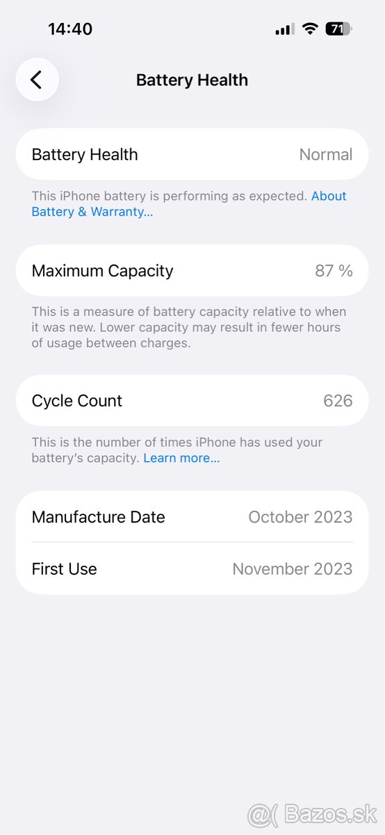 iPhone 15 Pro 128GB Blue Titanium / Modry Titan - 6