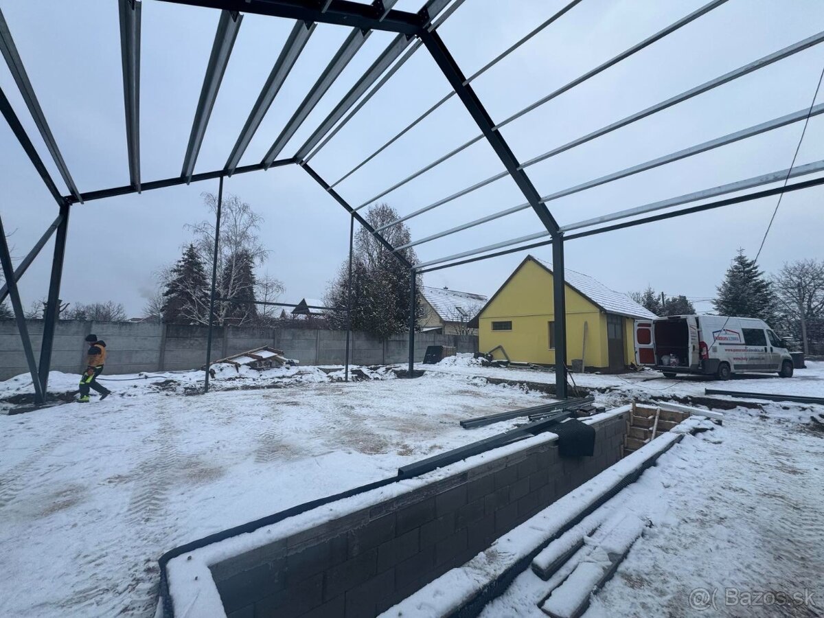 Konštrukcia haly 12x12x4m - 6