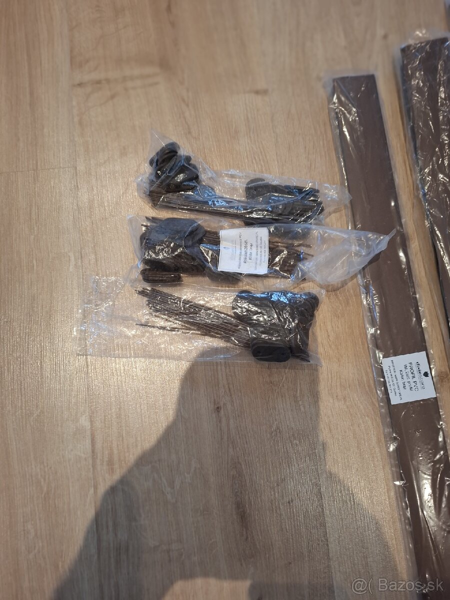 OBOJSTRANNÁ PVC ROHOŽ, BALKOVÁ 2ks V-1m x D-5 m, hnedá - 6