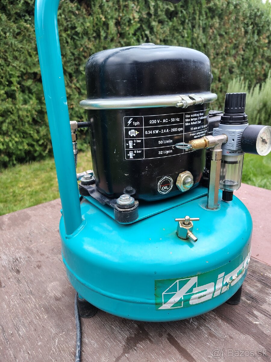 Olejový prenosný kompresor Aircraft Airboy Silence 50PRO - 6