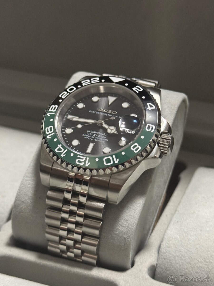 Seiko Custom Mod Watch Hodinky Submariner GMT - 6