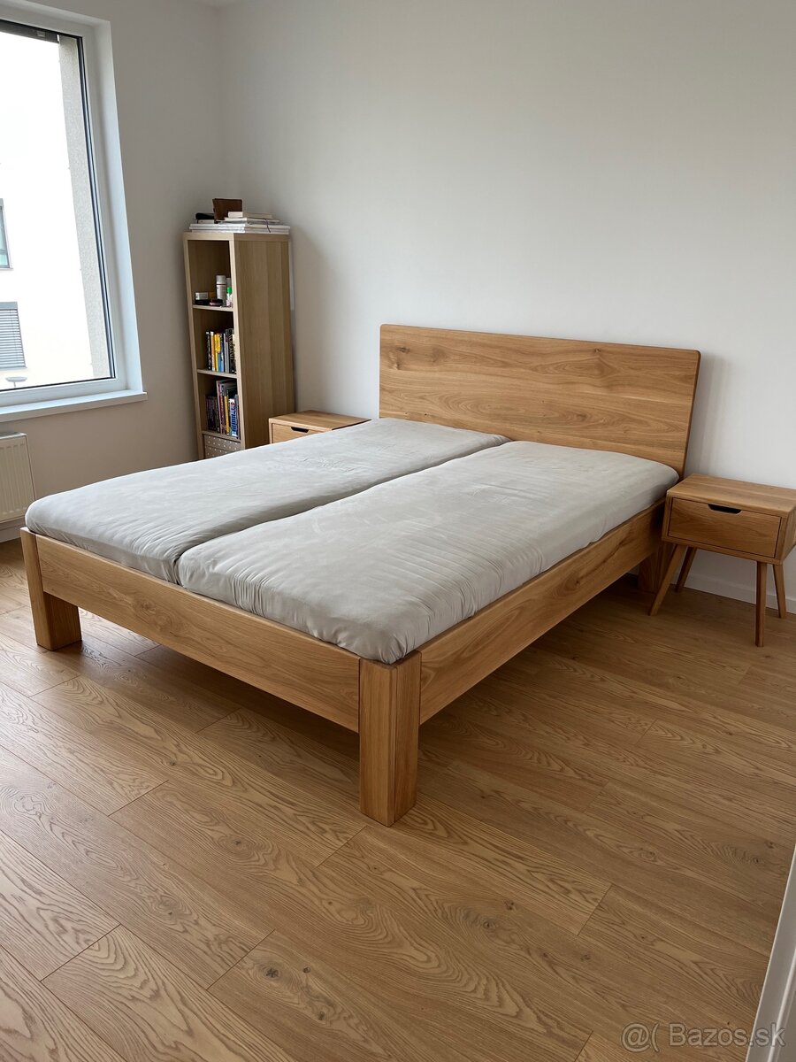 Dubová posteľ 180x200cm - 6