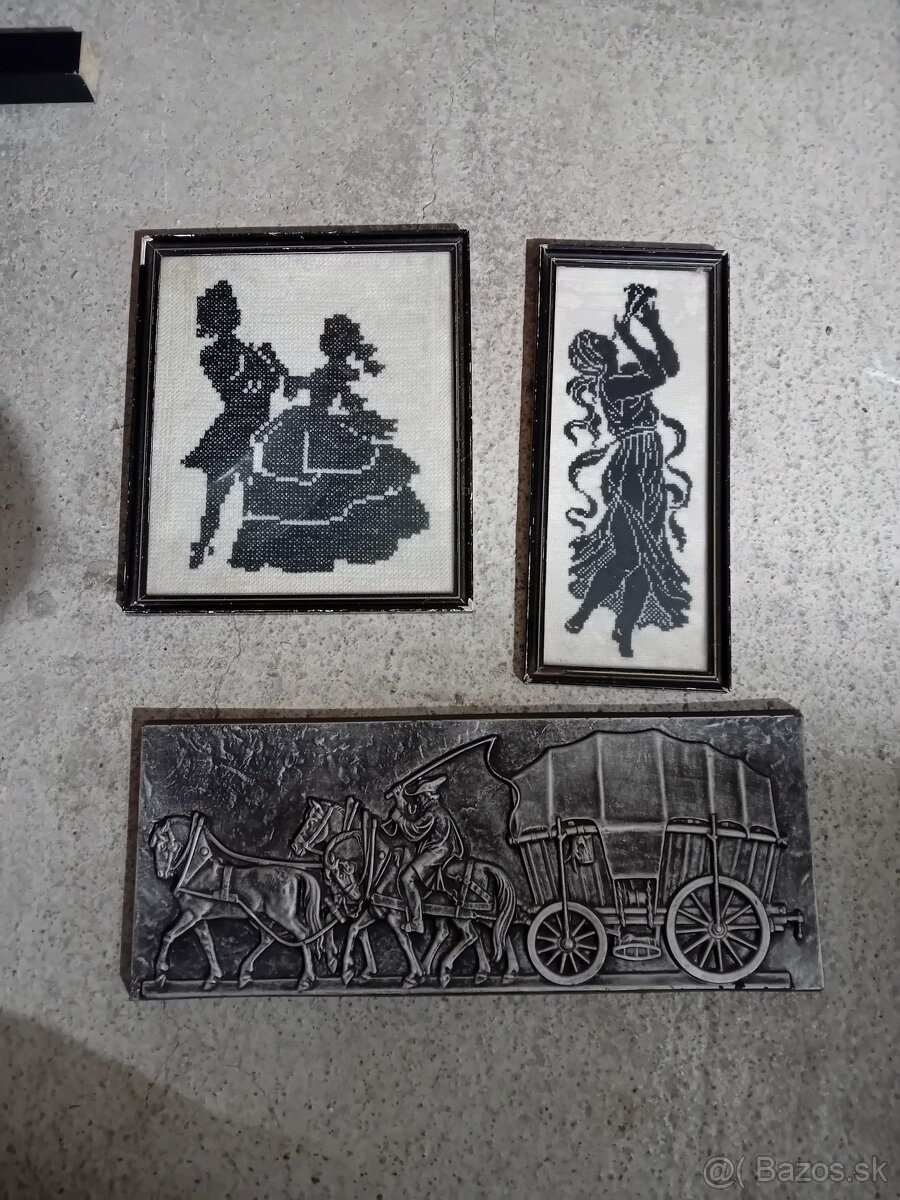 Obraz drevený, vyšívaný - 6