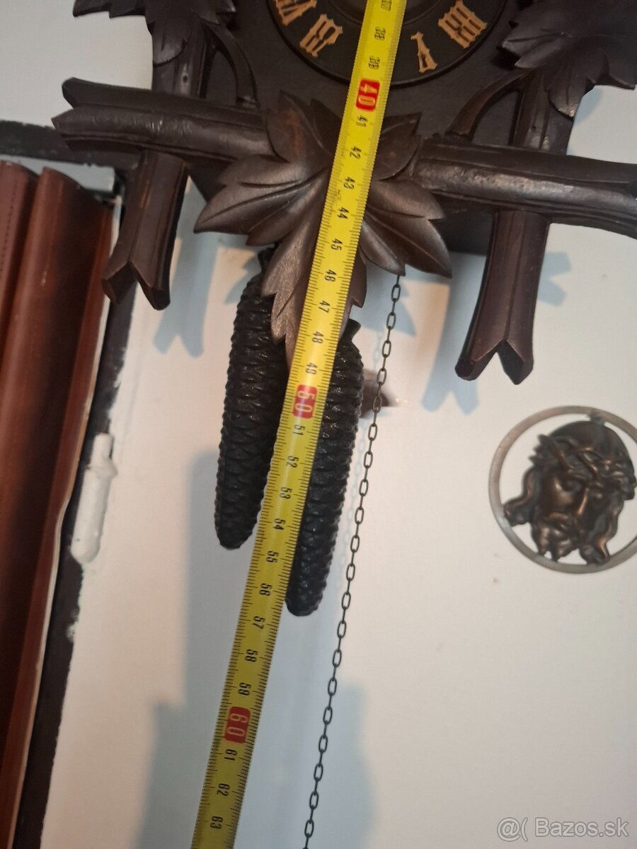 Predám funkčné starožitné veľké kukučky kukajú pol a celú ho - 6