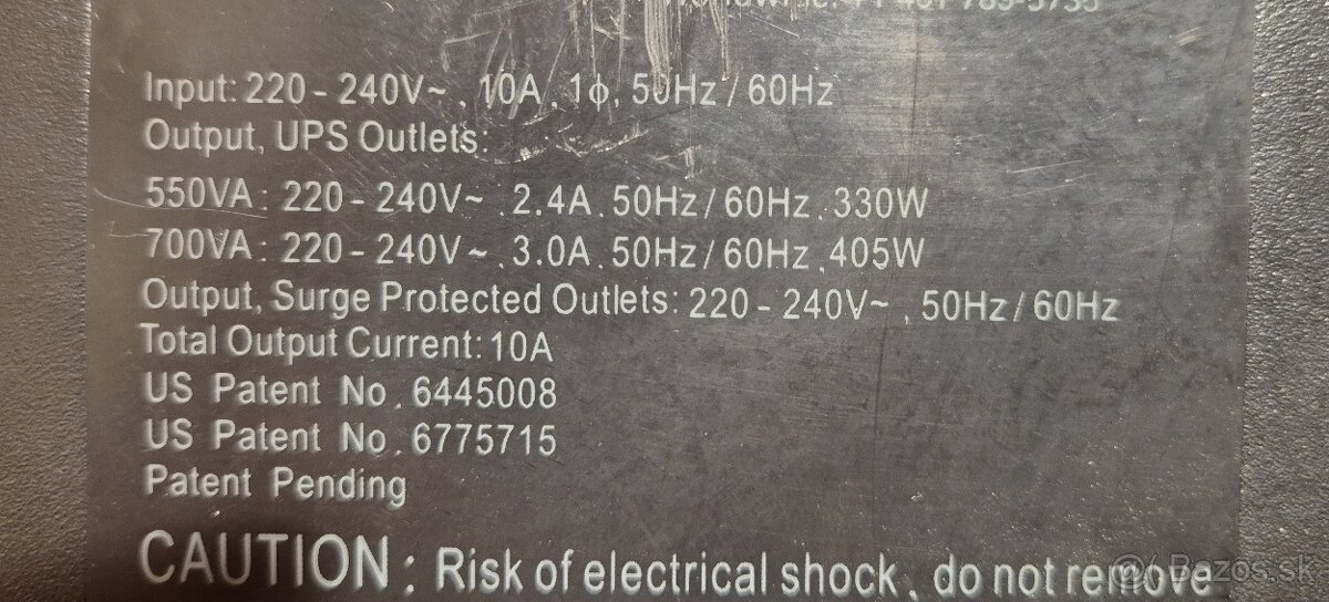 Záložný zdroj APC Back-UPS ES 700 .... 2ks - 6