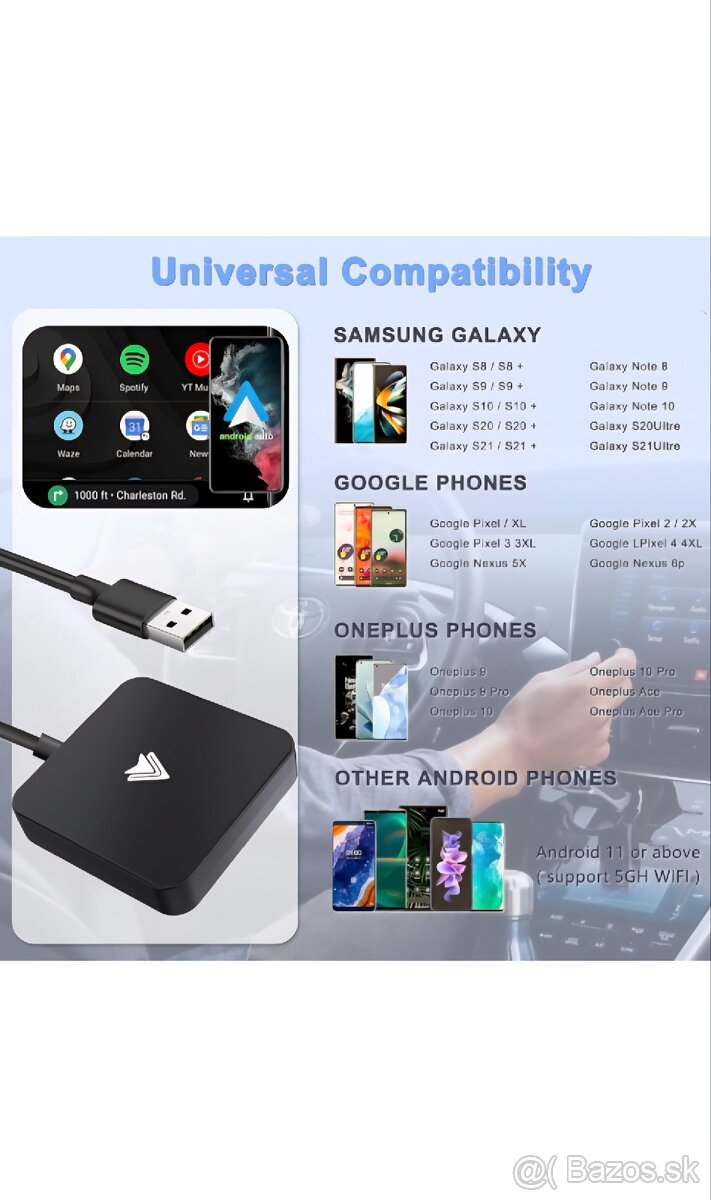 Bezdrôtový Android Auto adapter - 6