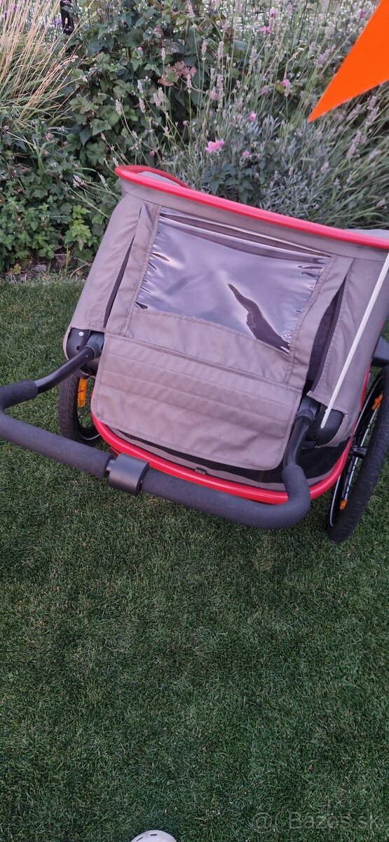 Hamax Outback cyklovozík pre 2 deti TOP stav, komplet výbava - 6