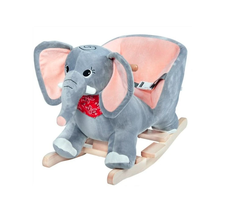 Detský hojdací jednorožec sloník koník so zvukom a baterkami - 6