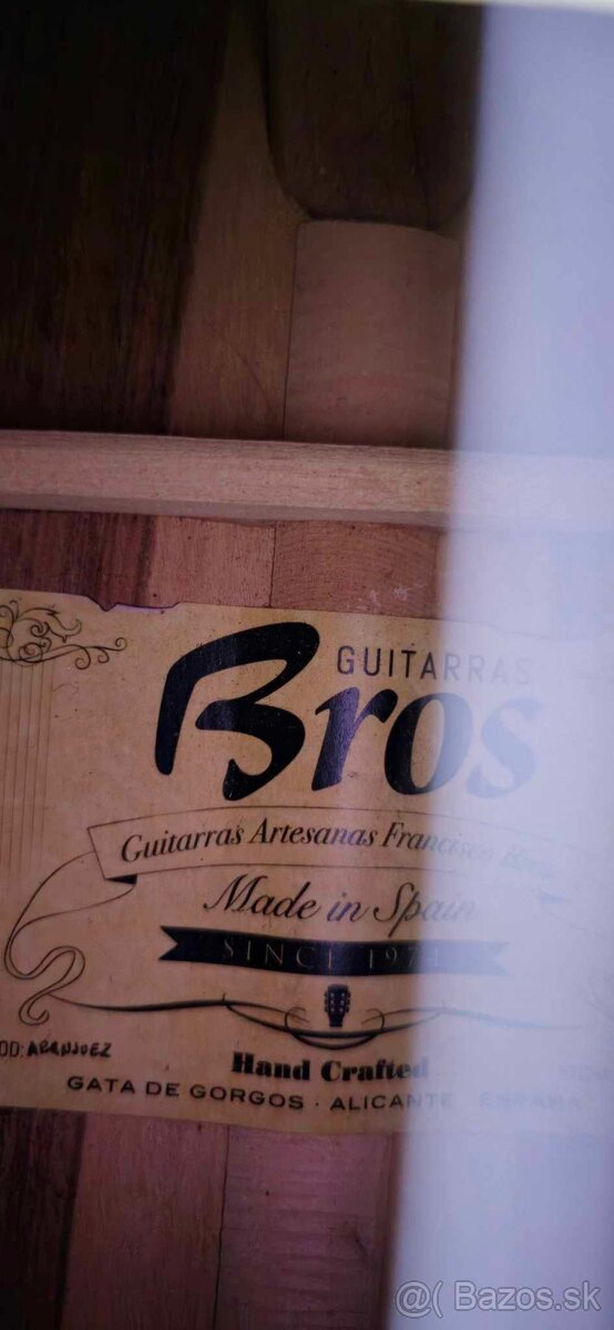 BROS majstrovská koncertná flamenco gitara - 6