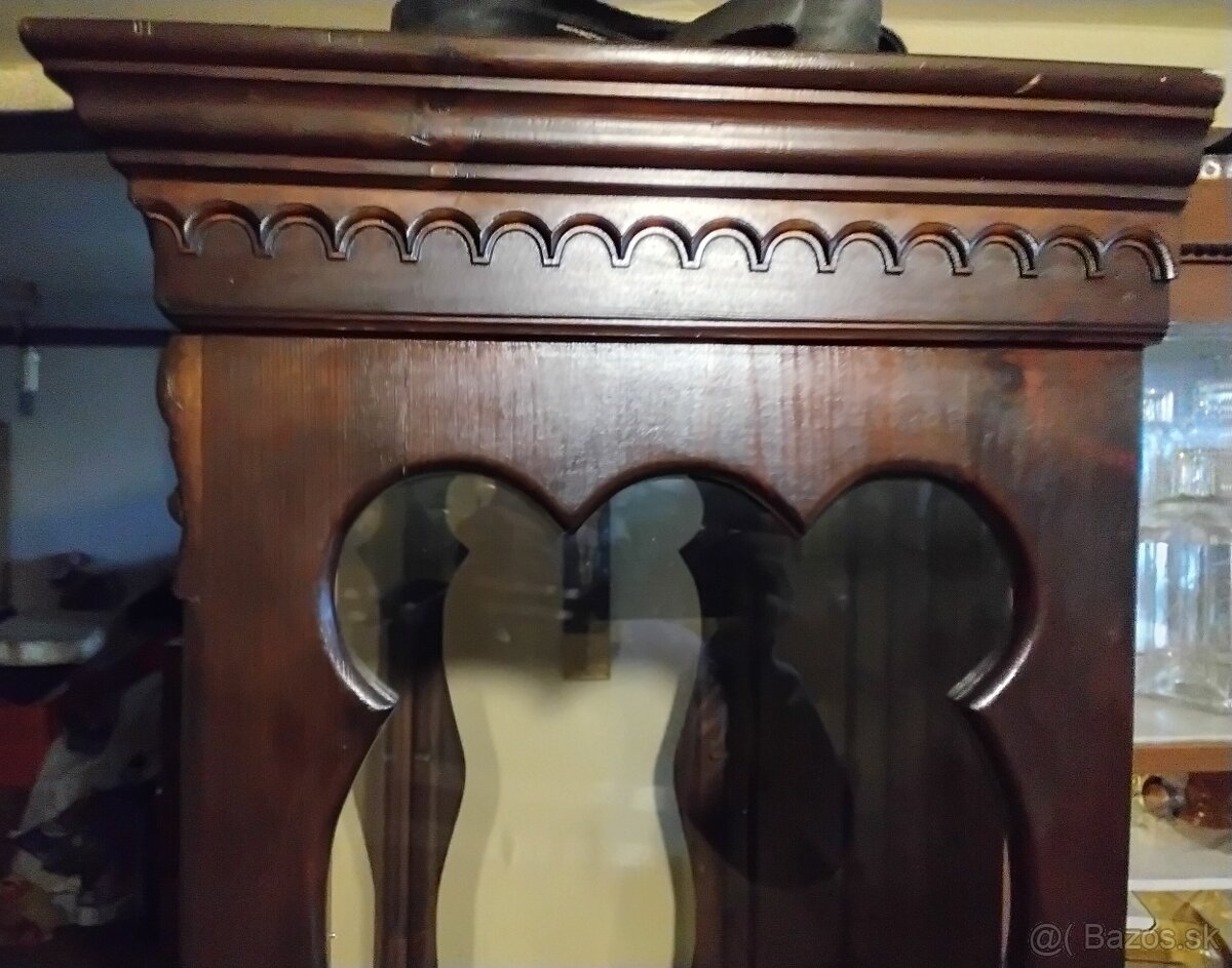 Vitrina starozitna presklenena - 6