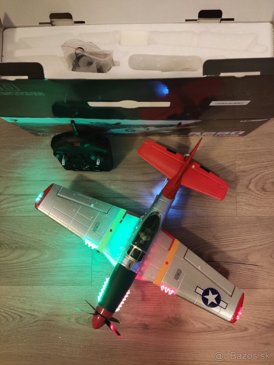 RC Lietadlo XK A280 P-51 Mustang 3D/6D - 6