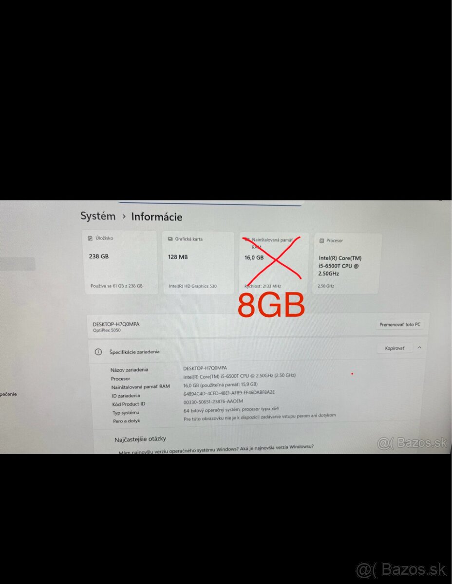 DELL Optiplex 5050 micro - 6