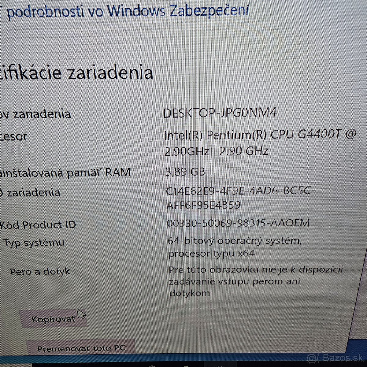 Mini počítač LENOVO M700 Win 10 - 6