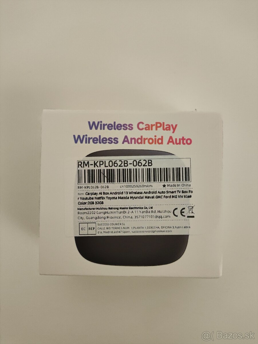 #250 Bezdrôtový CarPlay Android Auto adaptér (Android 13) - 6