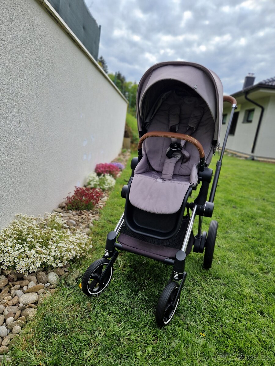 Dvojkombinácia Cybex ePriam Chrome Brown + Seat Platinum - 6