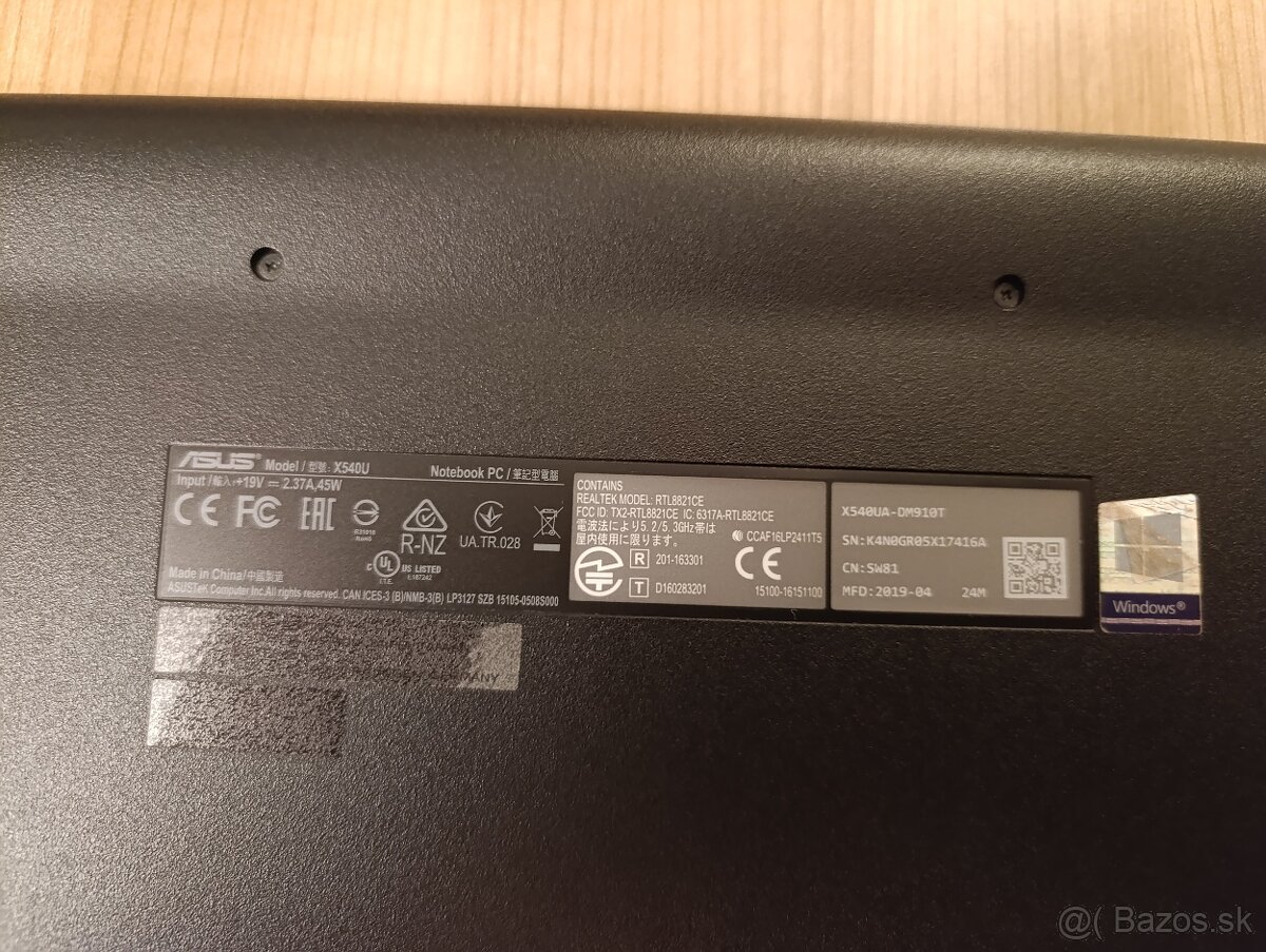 Notebook ASUS X540U na opravu - 6