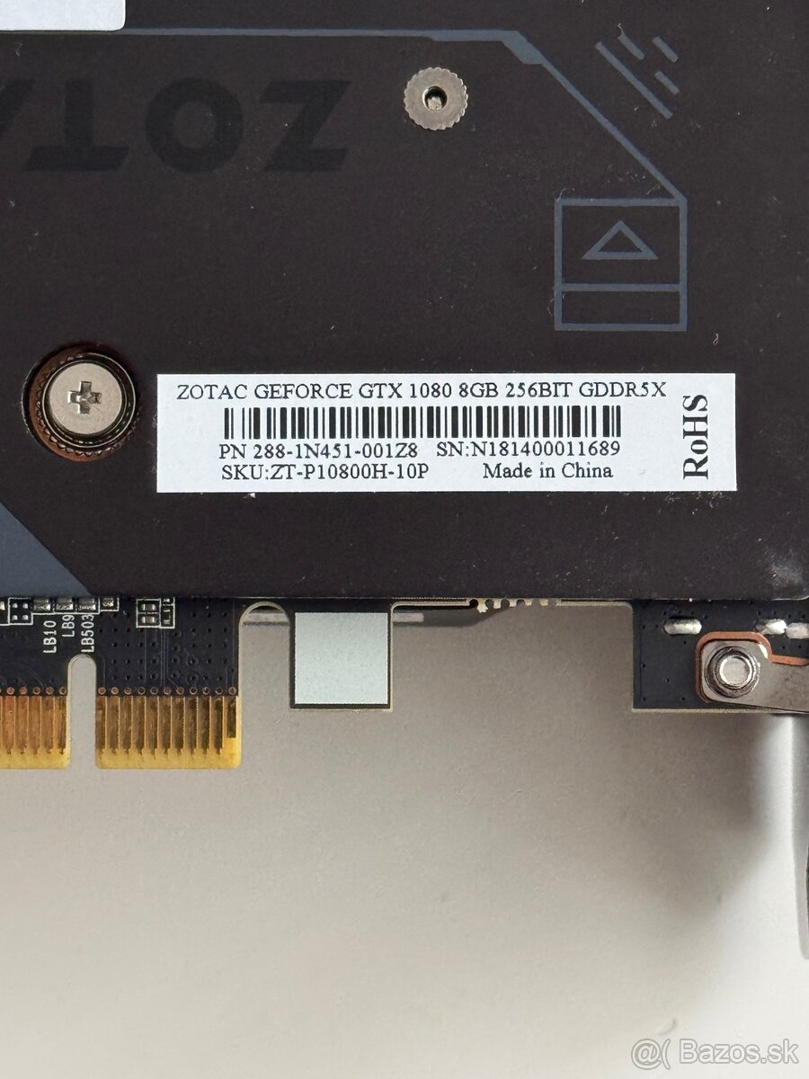 Zotac GeForce GTX 1080 - 8GB - 6