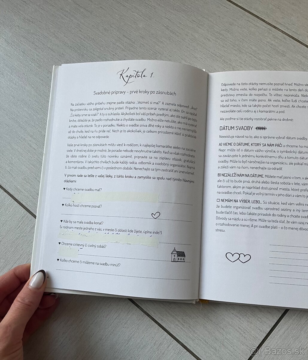 Svadobny deň dennik organizer, kniha na svadbu kniha wedding - 6