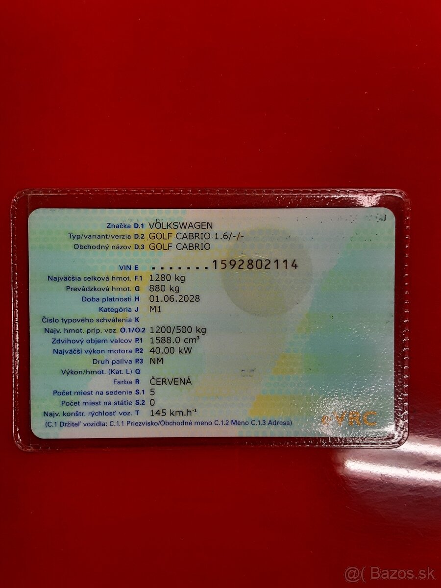 Volkswagen Golf mk1 Cabrio - 6