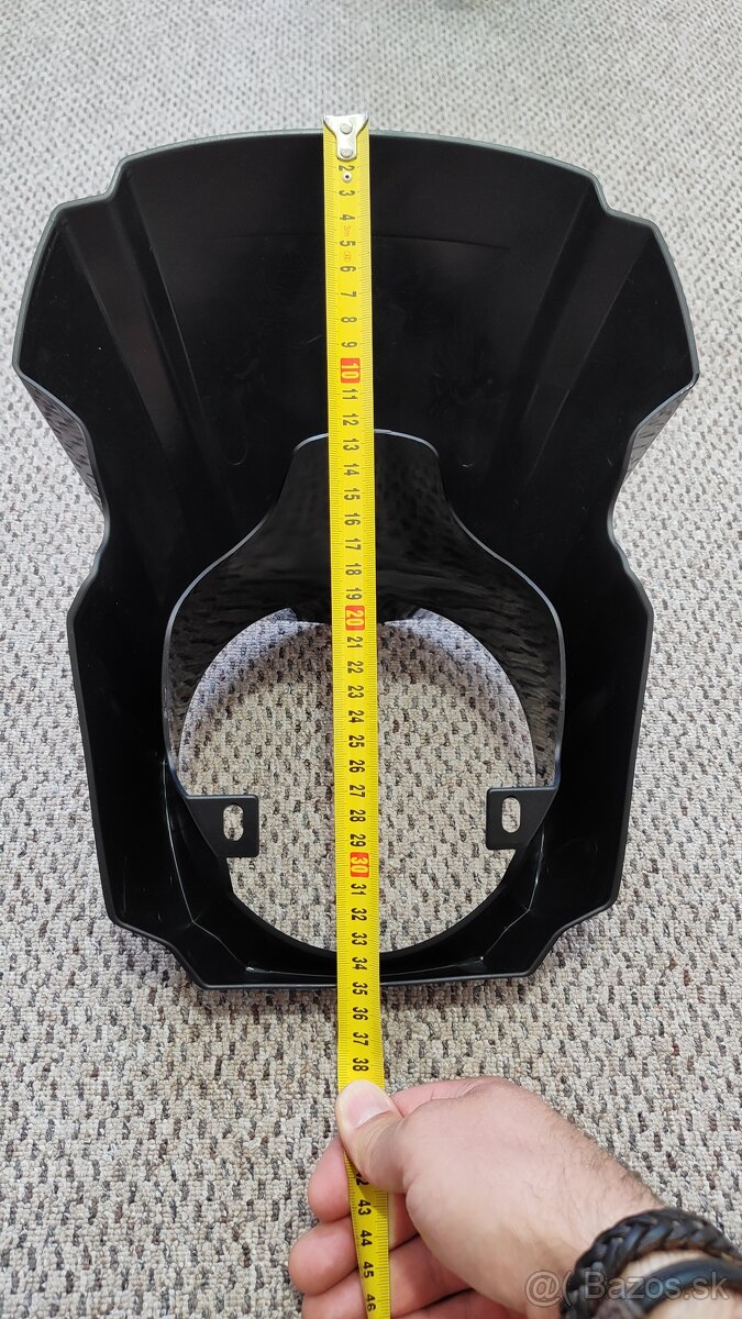 predný štít čierna lesklá a matná nové - 6