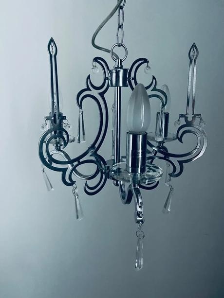 💡 Moderný Chrómový Luster s Akrylovými Kryštálmi 💥 - 6