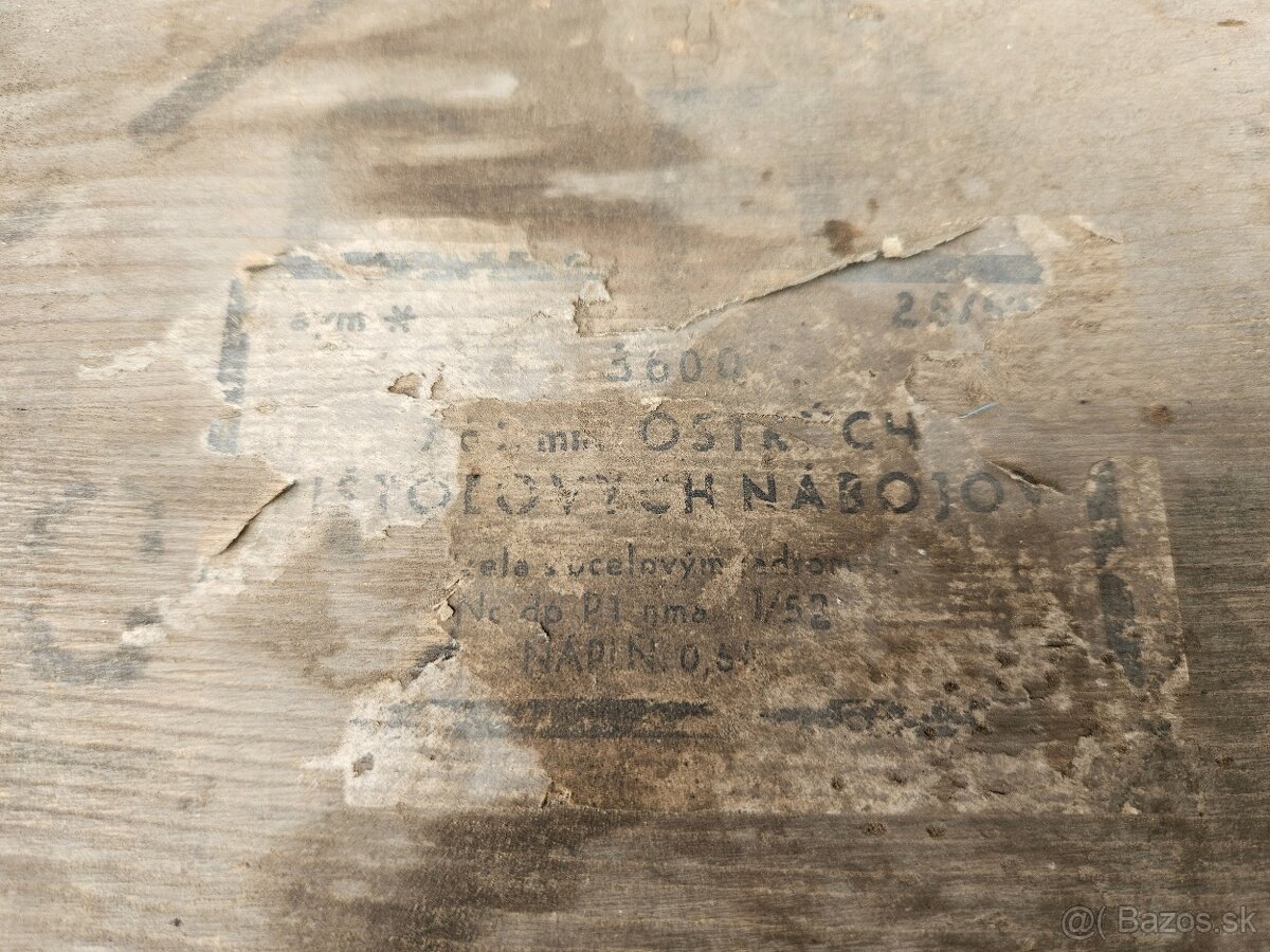 Vojenska drevena krabica bedňa 8. - 6