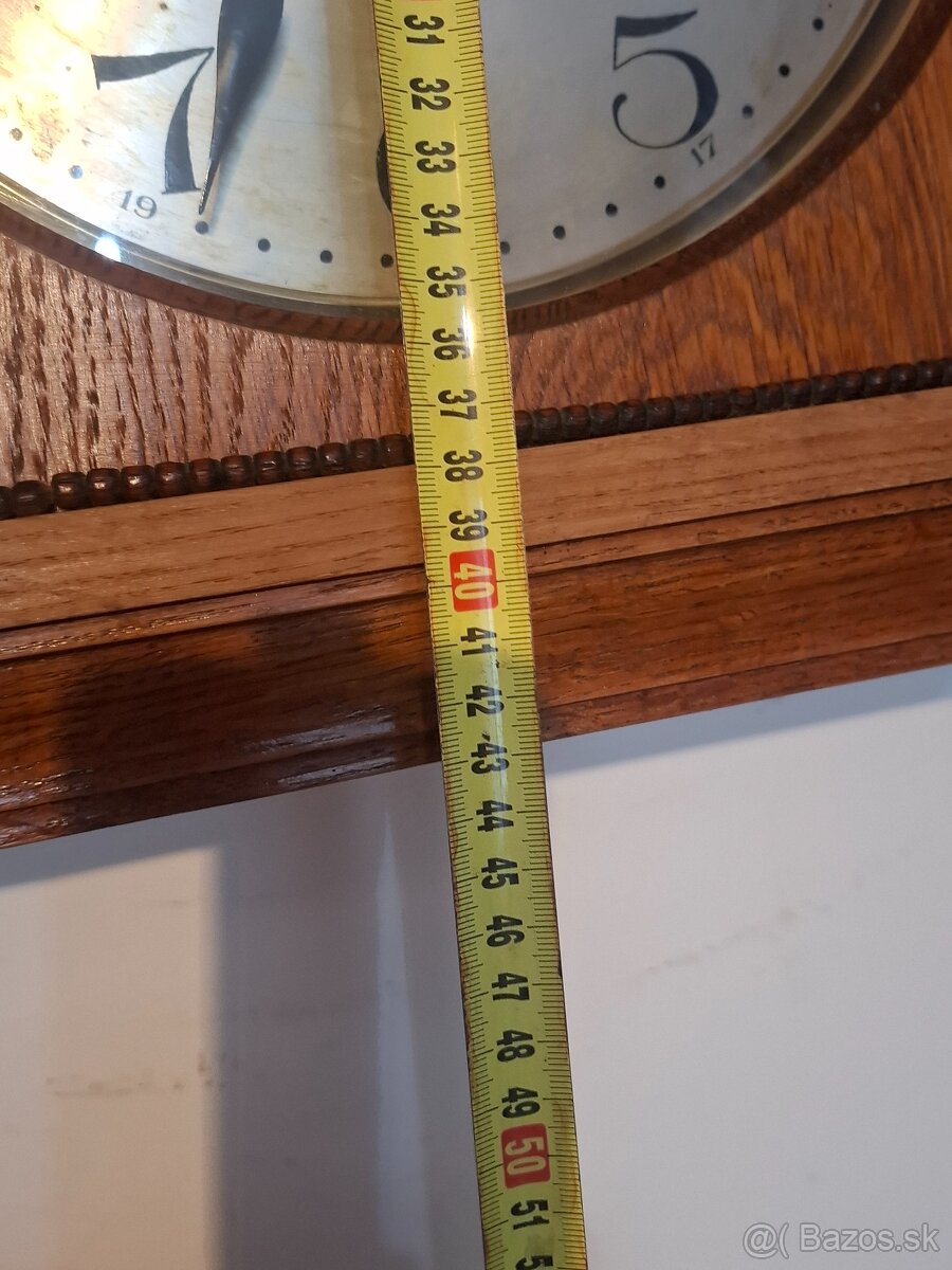 Predám funkčné starožitné nástenné hodiny KIENZLE 80 € - 6