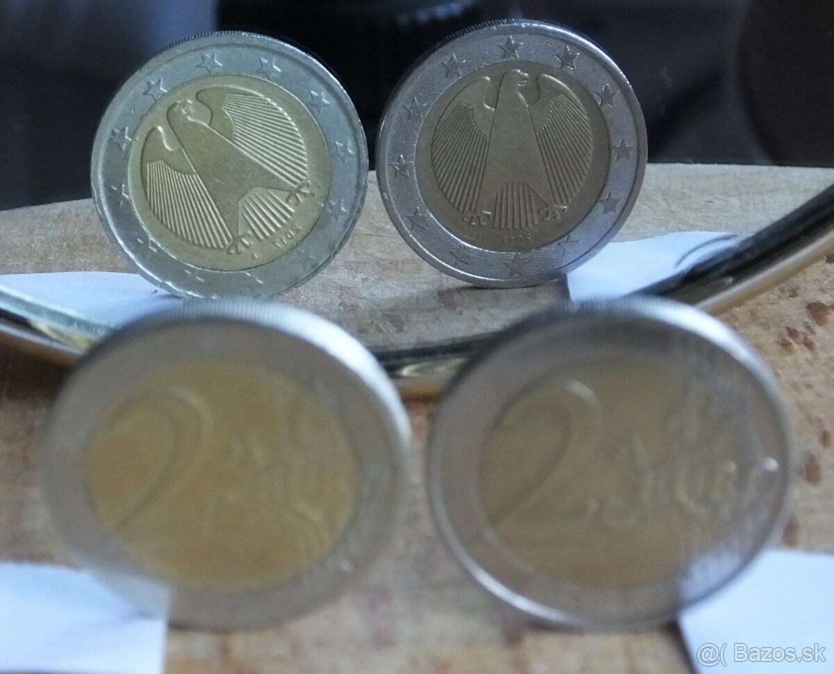 2 Euro mince Nemecko 2017 A - UNIKÁT možno 1 na svete - 6