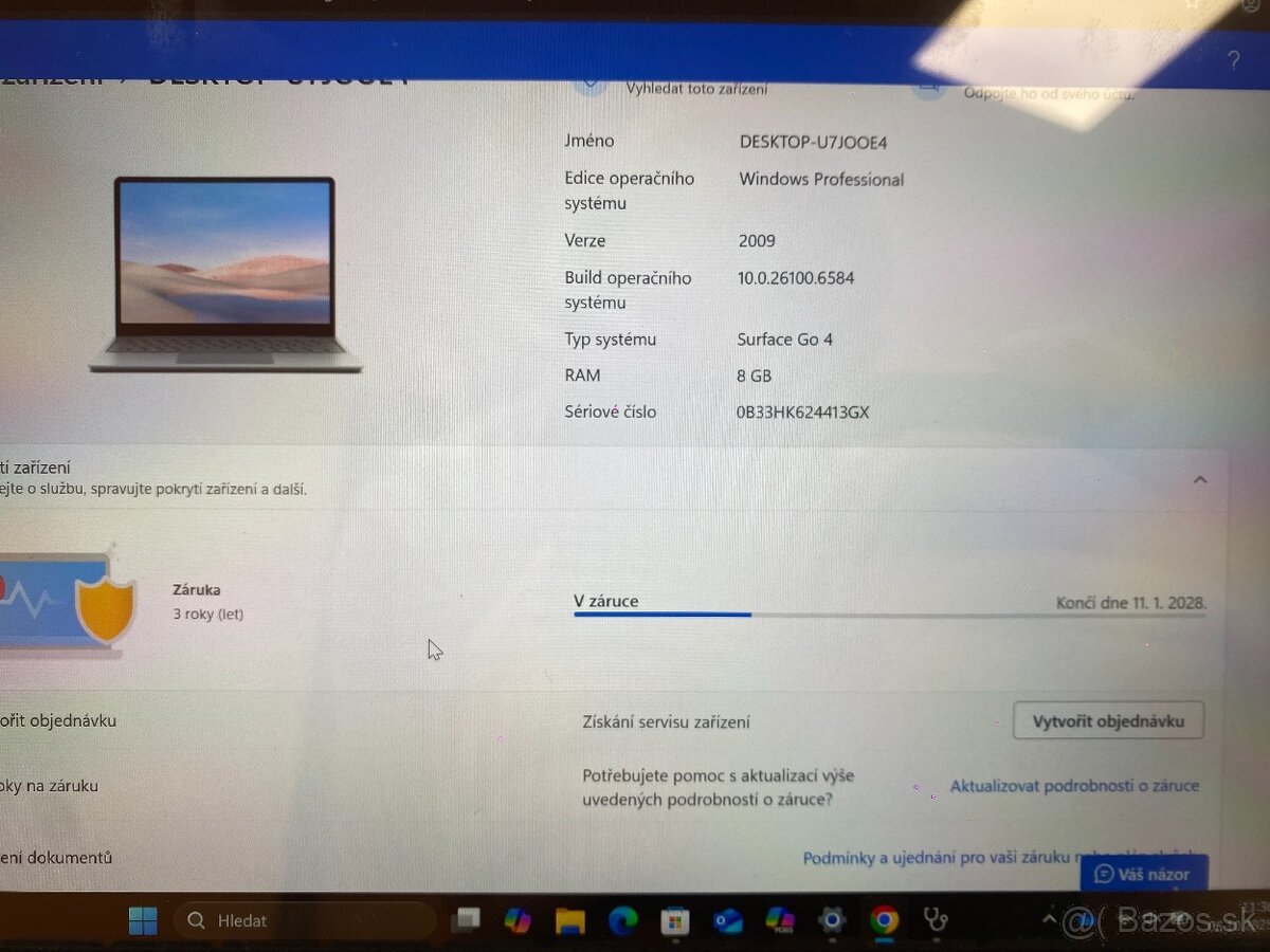 Surface GO 4, 8GB, 128GB, Skoro nový, Tablet, notebook - 6