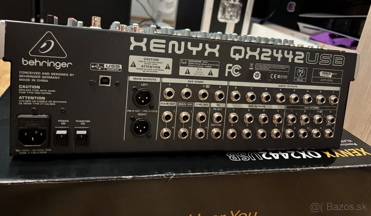 Behringer XENYX QX2442 USB Analógový mixpult - 6