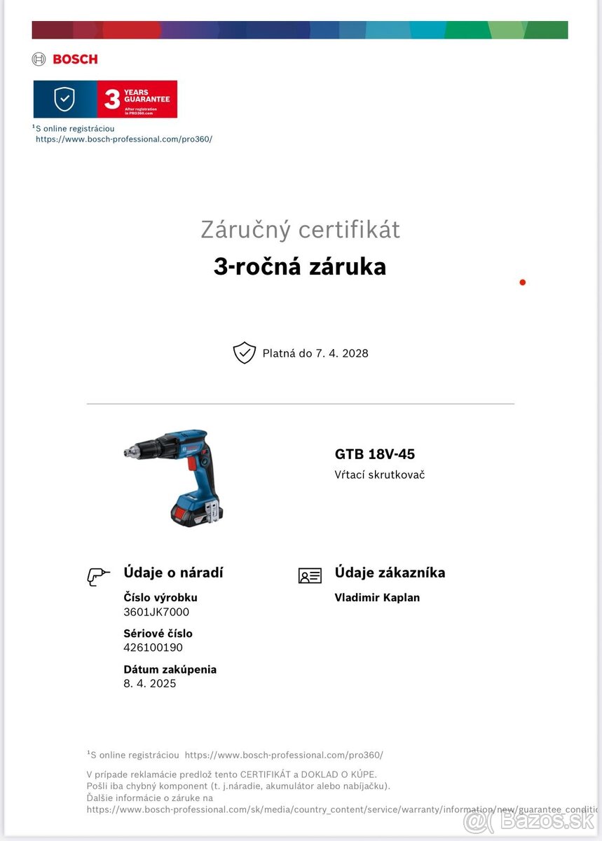 Bosch Professional aku sadrokartónový skrutkovač GTB 18V-45 - 6