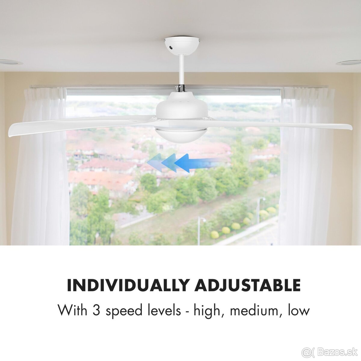 Nový stropný ventilátor so svietidlom - 6