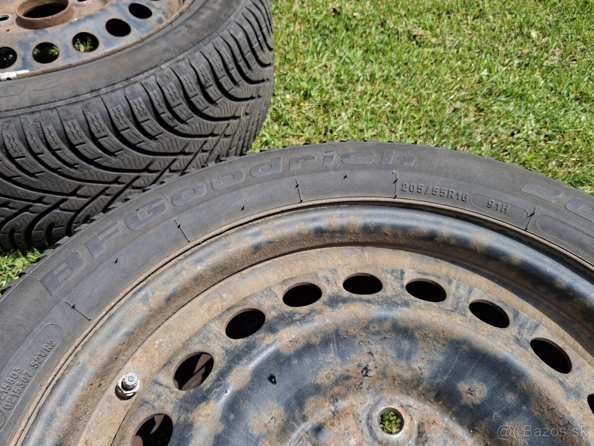 Zimné pneumatiky 205/55 R16 91H na oceľových diskoch + TPMS - 6
