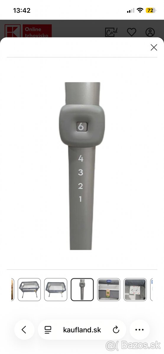 Postieľka Chicco Next To Me2 Essential - 6