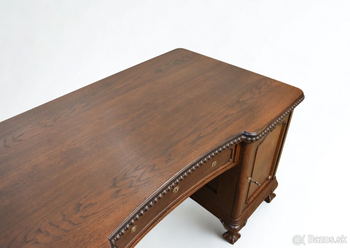 Psací stůl- starožitný nábytok - 6