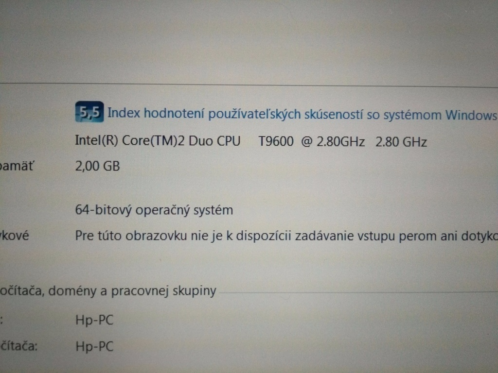 rozpredám notebook Hp elitebbook 8530p - 6