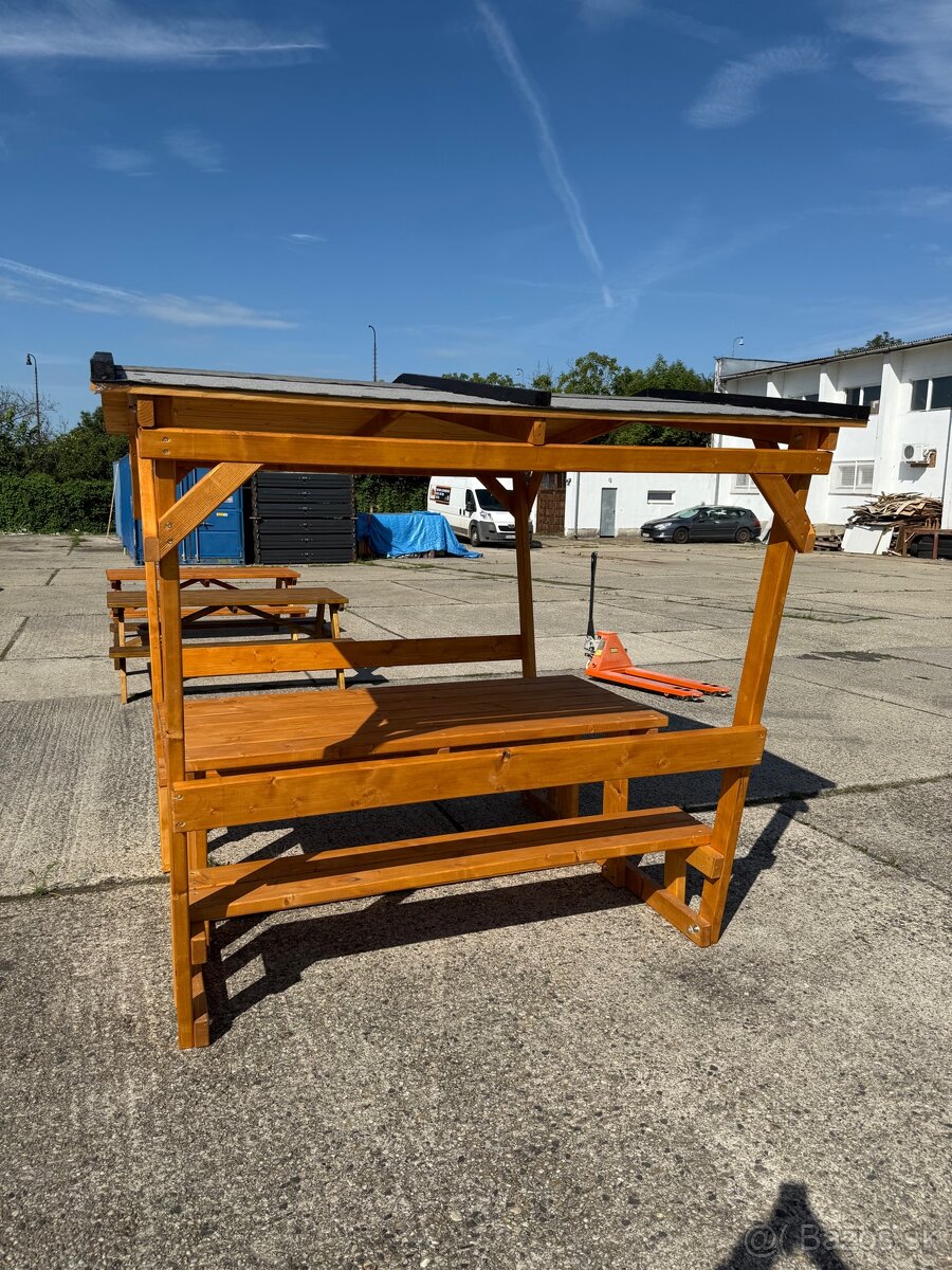 Masívne sedenie kryté, altanok - 6