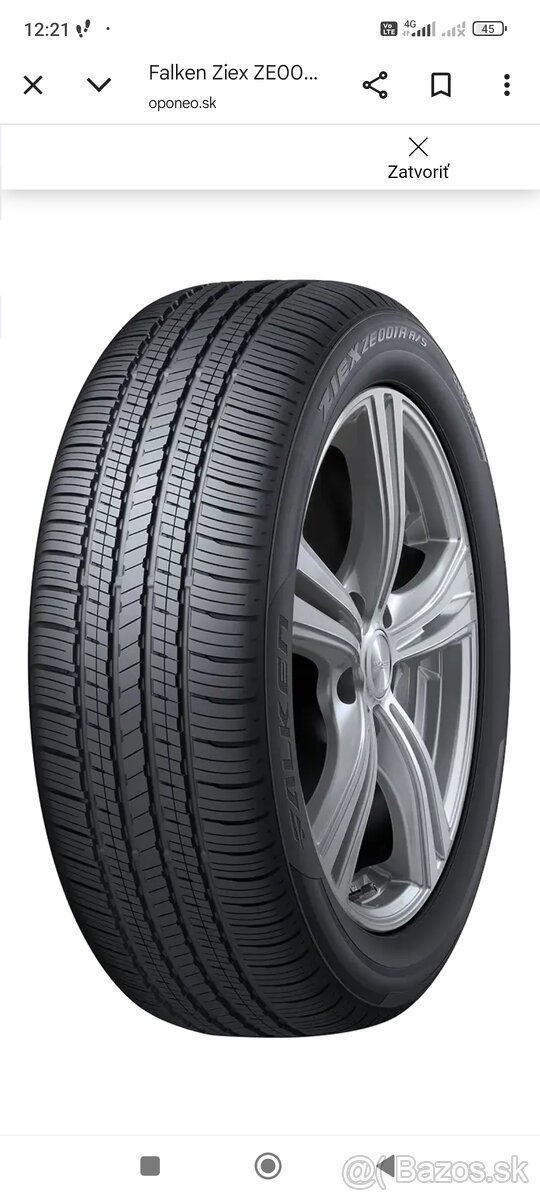 Predám pneumatiky Fallen ZIEX Letné - 6