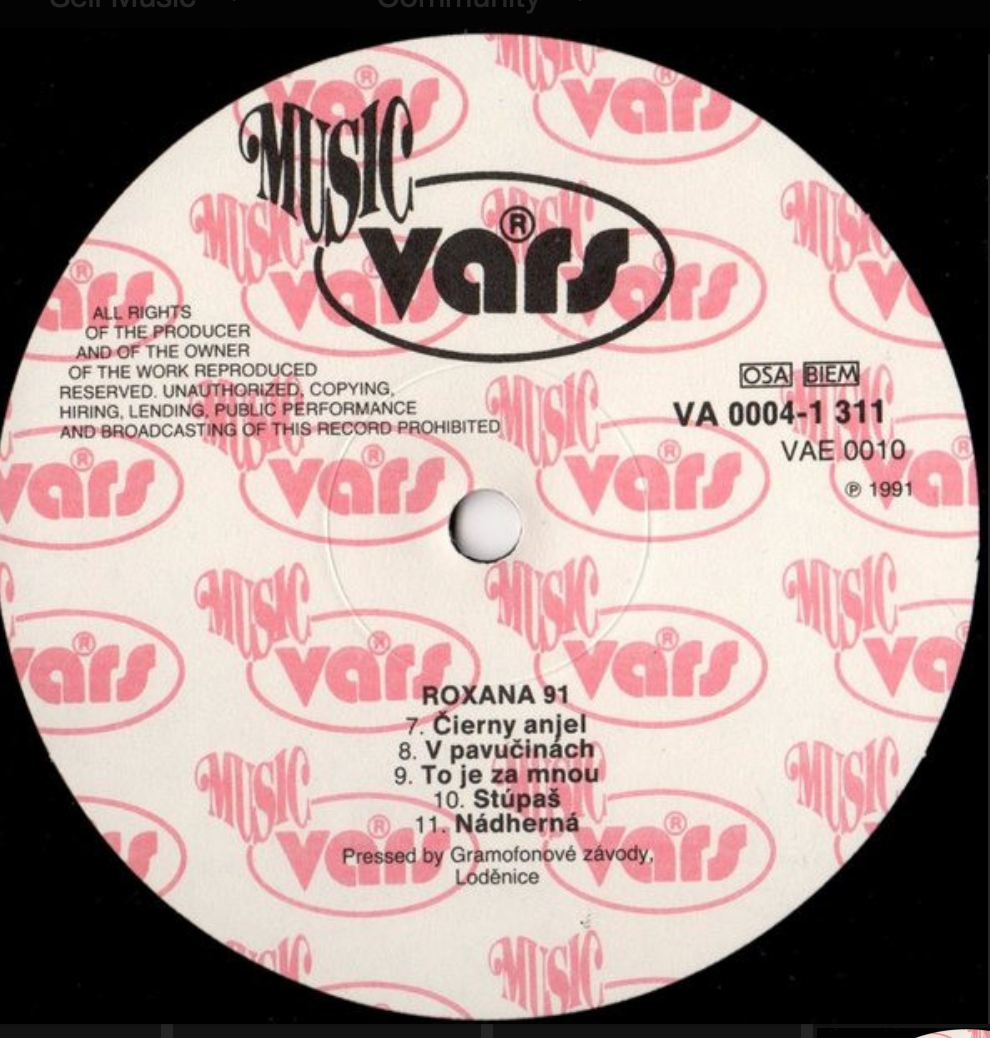 Roxana '91 vinyl ULTRA rarita - 6