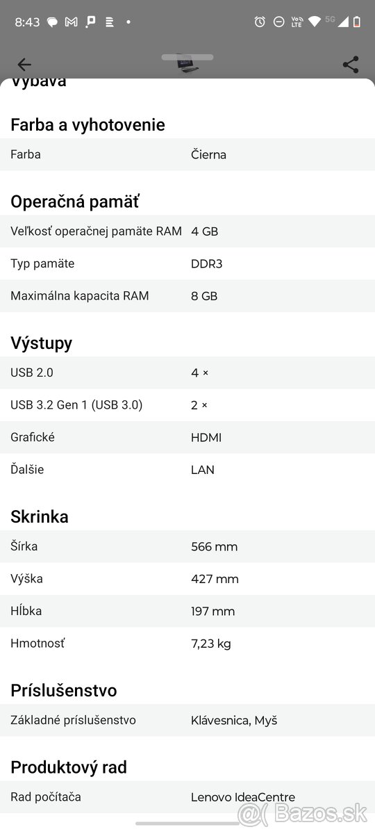 PC All In One PC Lenovo IdeaCentre C540 NEPOSIELAM - 6