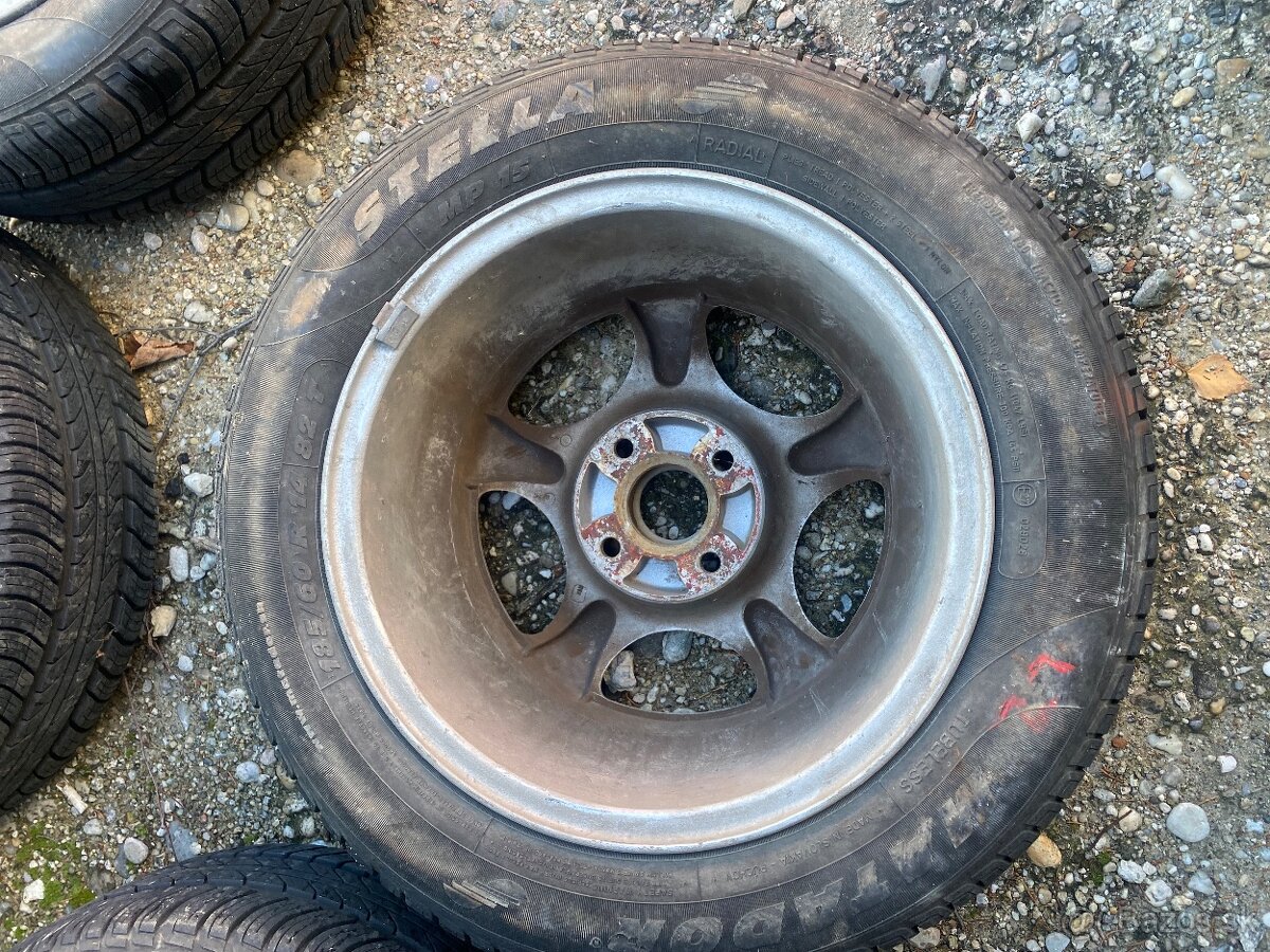Predám 4 alu disky 6Jx14H2 Stilauto - 6