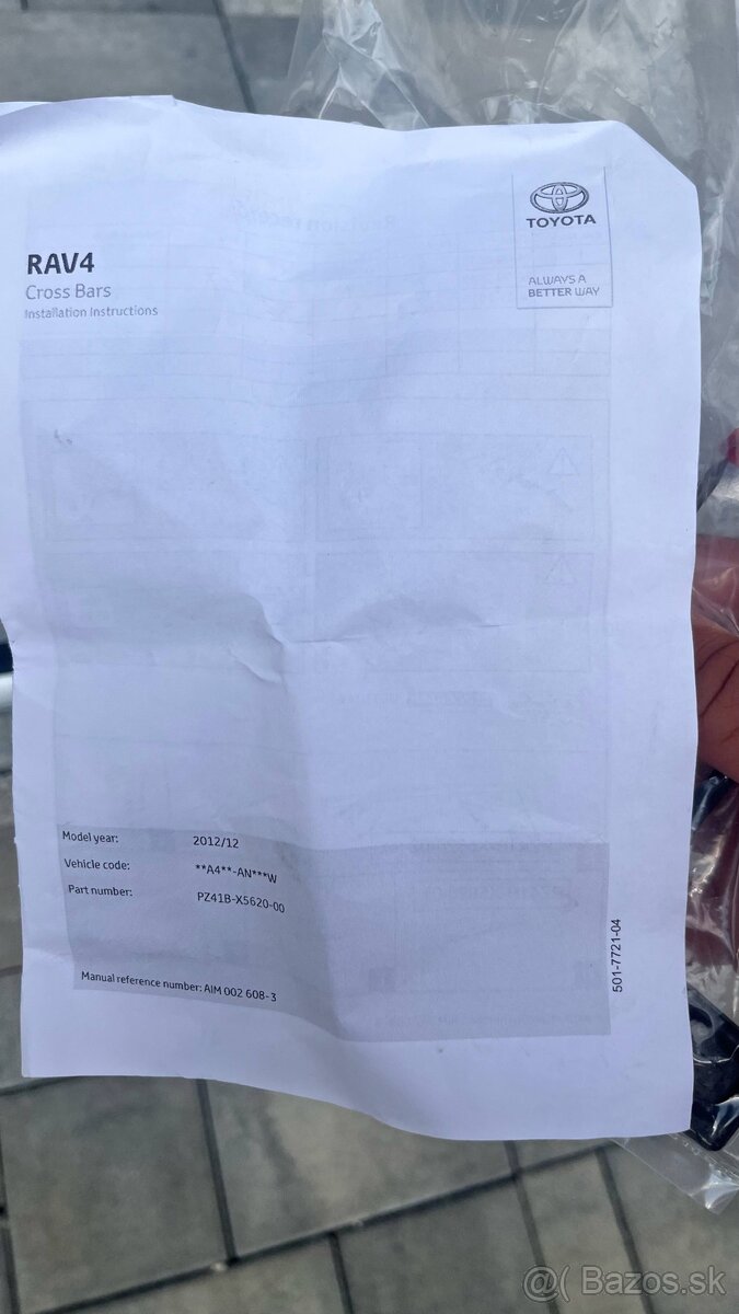 Thule strešne nosiče Toyota Rav 4 - 6