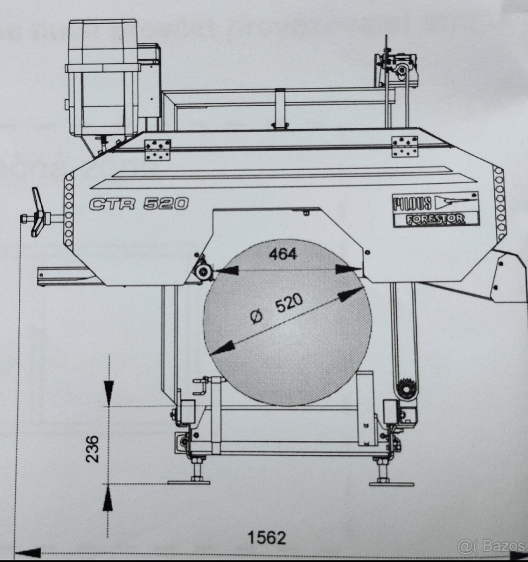 Pásová pila pilous ctr 520 - 6