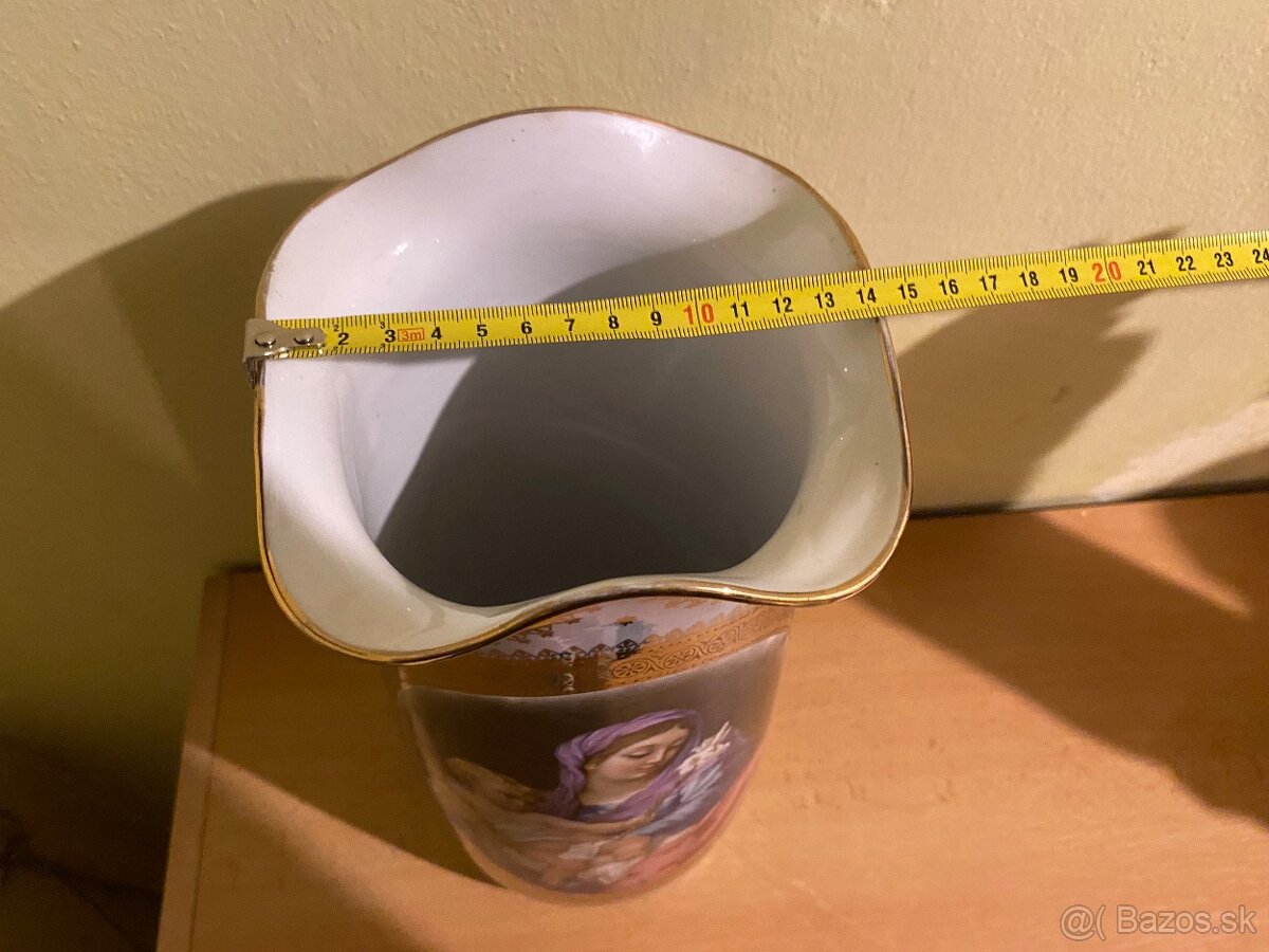 Starožitná vysoká váza - 6