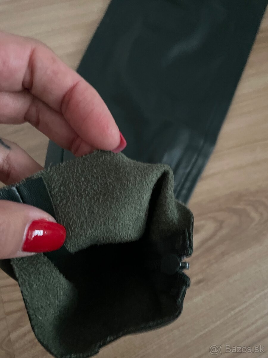 Zara kožené nohavice S - 6