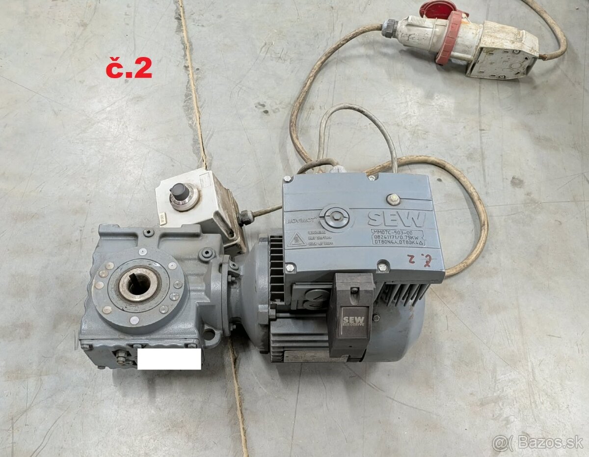Elektromotory s prevodovkou SEW 3x - 6