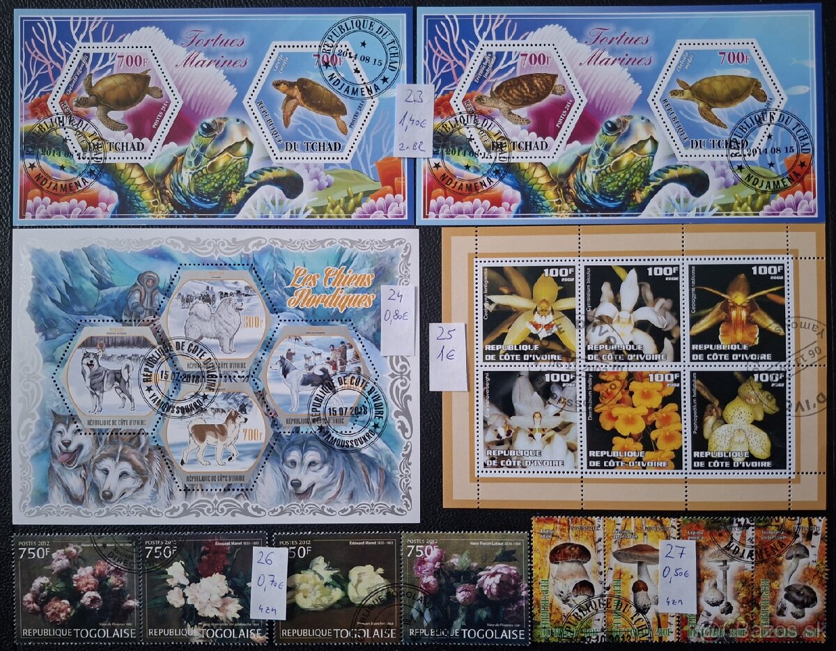 Postove znamky Mix 17 (95poloziek) - 6