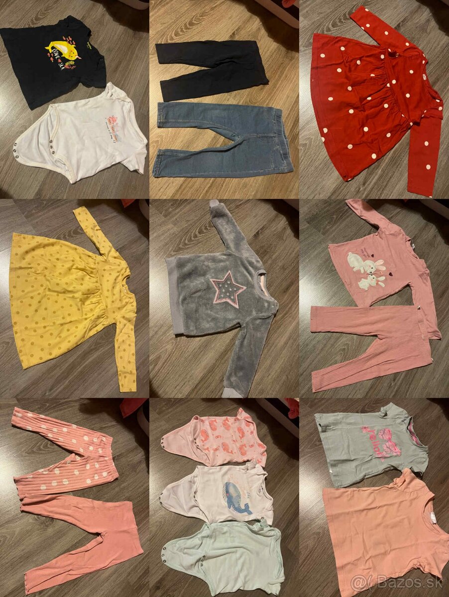 Predám balík oblečenia pre dievčatko 86 - 12 -18 mesiacov - 6
