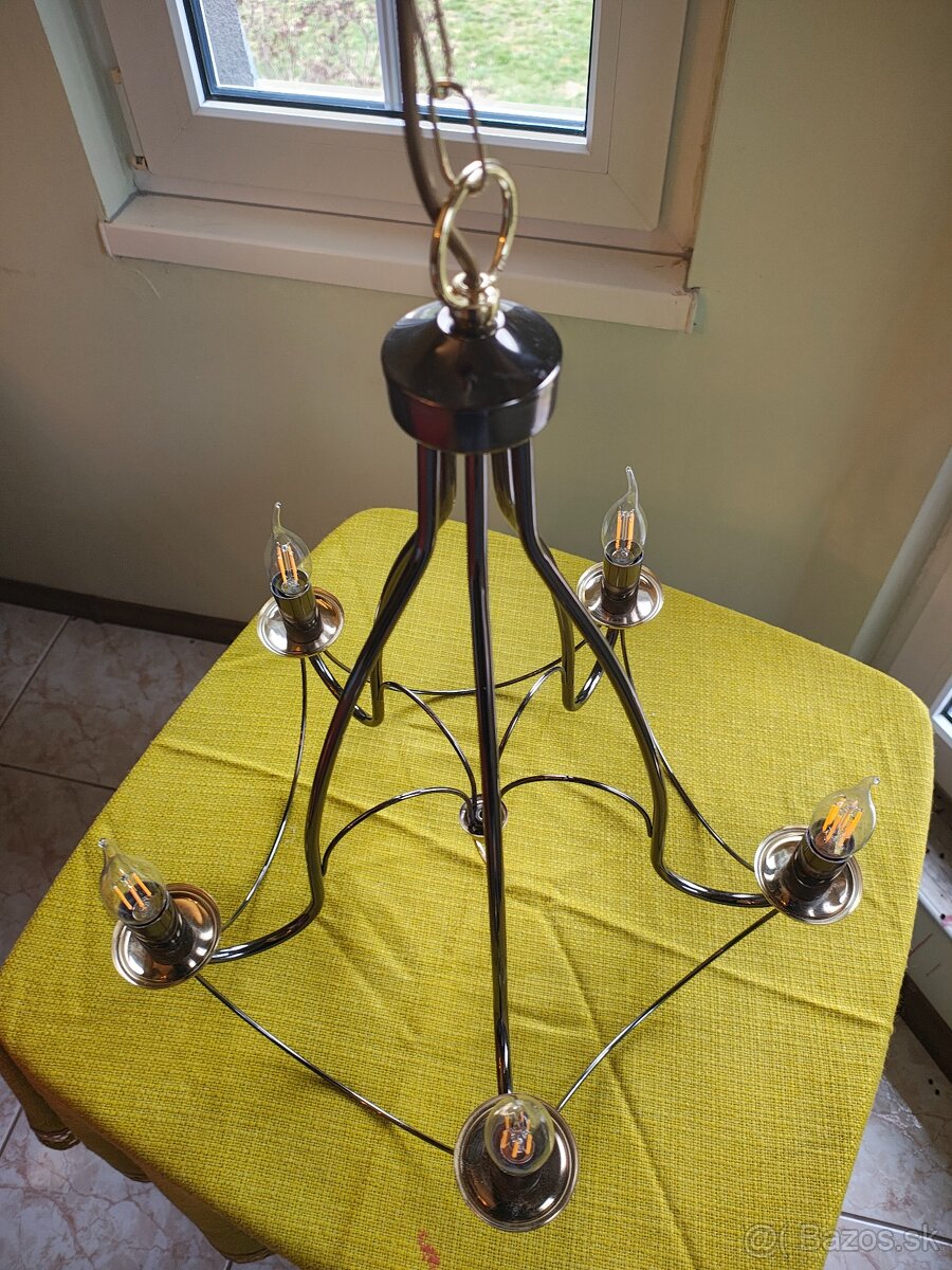 Kovový chrómový luster - 6