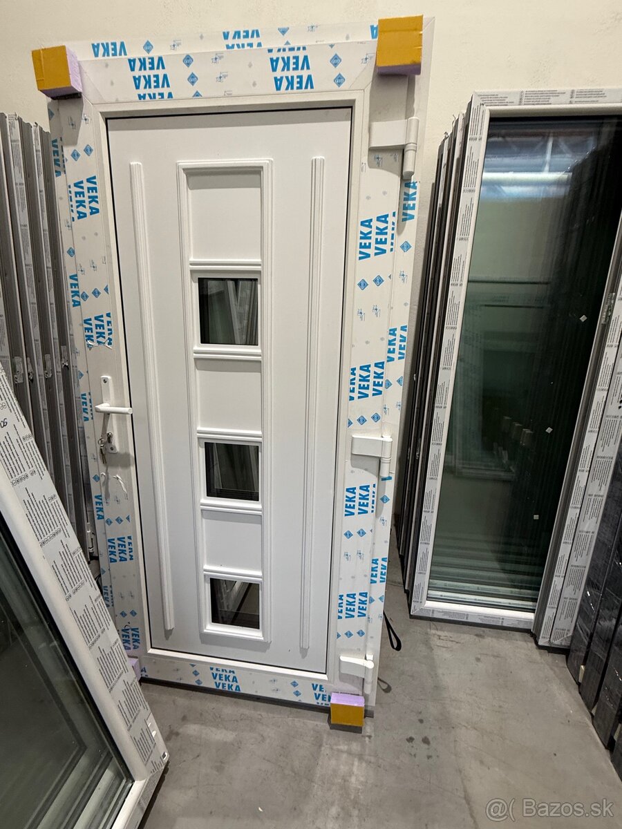 Plastové vchodové dvere,zlatý dub/biela,špičková kvalita - 6